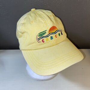 Yellow Cancun Hat Cap Adjustable